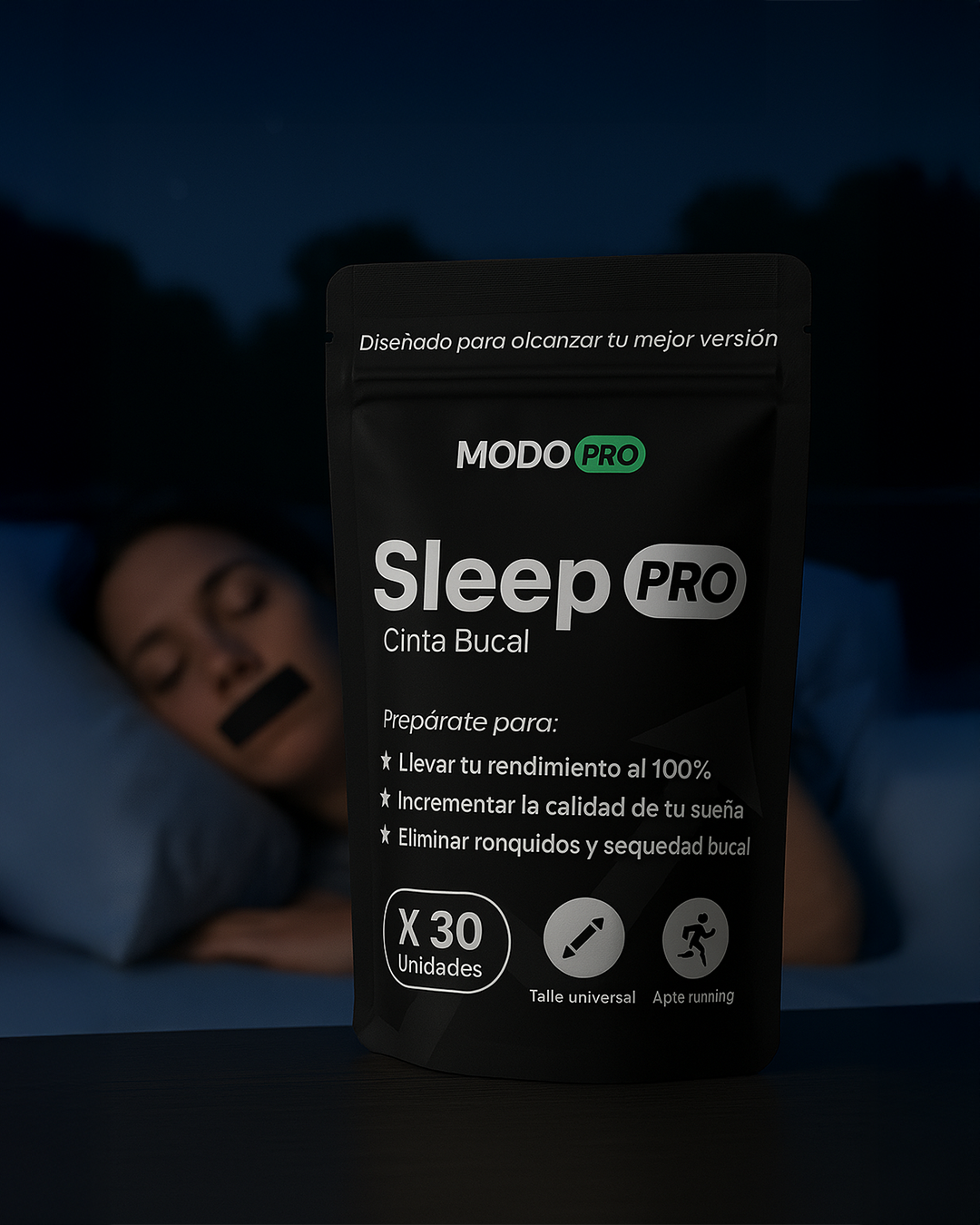 SLEEP PRO – Cinta bucal profesional para mejorar tu descanso