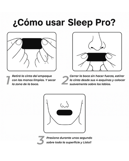 SLEEP PRO – Cinta bucal profesional anti ronquidos